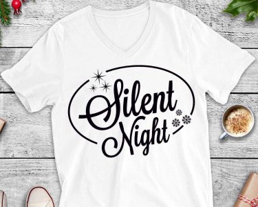 Silent Night SVG, Winter SVG, Seasons SVG, Holiday SVG, Tshirt Design, Decals And Stickers, Cricut Files, Digital Download