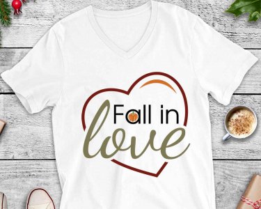 Fall In Love SVG, Love SVG, Tshirt Design, Decals And Stickers, Cricut Files, Digital Download