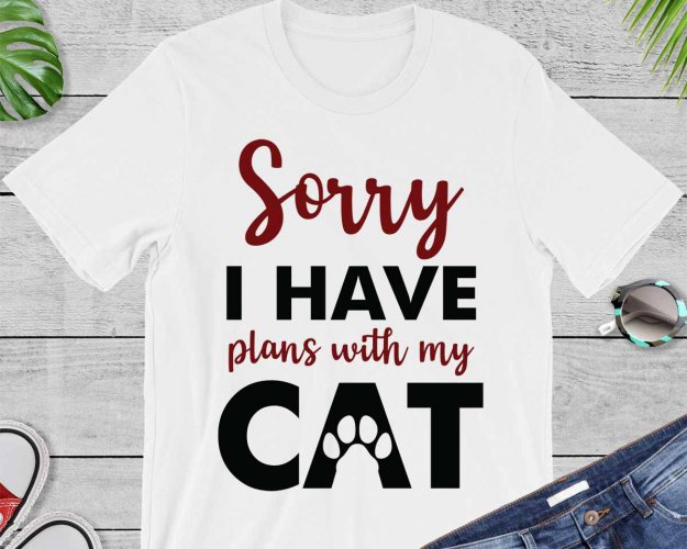 Sorry I Have Plans With My Cat SVG, Cat SVG, Pet SVG, SVG files for ...