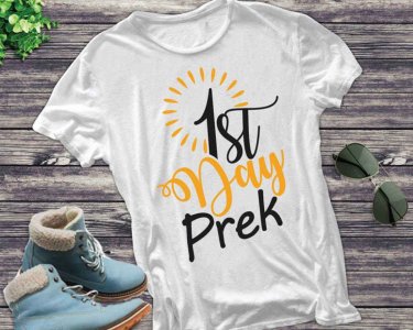 1st Day Pre-K SVG, Pre-K SVG, Preschool SVG, Kindergarten SVG, SVG Files For Silhouette, Decals And Stickers, Cricut Files, Instant Digital Download.