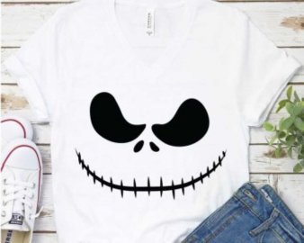 Halloween SVG, Creepy Face Clip Art, Happy Halloween, SVG Files For Silhouette, Decals And Stickers, Cricut Files, Instant Digital Download.