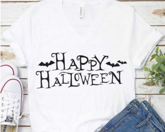 Happy Halloween SVG, Celebrating Halloween, Gothic Halloween SVG, SVG Files For Silhouette, Decals And Stickers, Cricut Files, Digital Download.