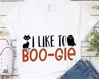 I Like To Boogie SVG, Happy Halloween, SVG Files For Silhouette, Decals And Stickers, Cricut Files, Instant Digital Download.