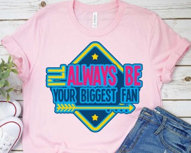 I'll Always Be Your Biggest Fan SVG, Sports SVG, SVG Files For Silhouette, Decals And Stickers, Cricut Files, Instant Digital Download.