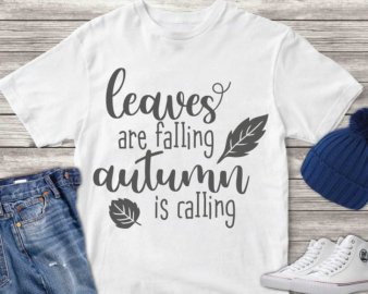 Leaves Are Falling Autumn Is Calling SVG, Autumn SVG, Fall Season, Leaf Clip Art, SVG Files For Silhouette, Decals And Stickers, Cricut Files, Instant Digital Download.
