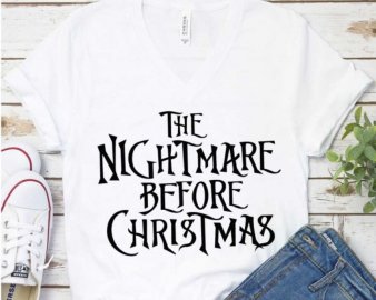 The Nightmare Before Christmas SVG, Happy Halloween, Gothic Halloween SVG, SVG Files For Silhouette, Decals And Stickers, Cricut Files, Digital Download.