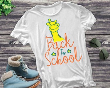 Back to School SVG, School SVG, Giraffe Clip Art, SVG Files For Silhouette, Decals And Stickers, Cricut Files, Instant Digital Download.