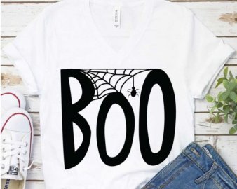 Boo SVG, Halloween SVG, SVG Files For Silhouette, Decals And Stickers, Cricut Files, Instant Digital Download.