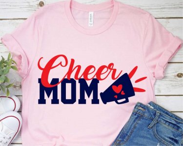 Cheer Mom SVG, Cheer SVG, Mom SVG, SVG Files For Silhouette, Decals And Stickers, Cricut Files, Instant Digital Download.