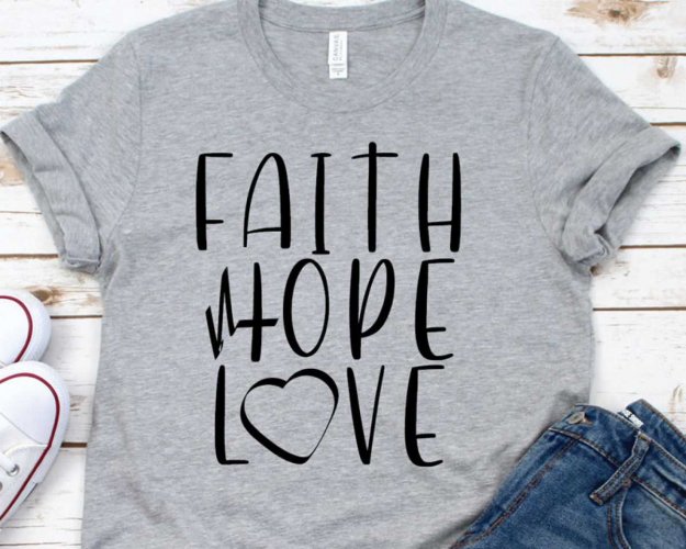 Faith Hope Love SVG, Faith SVG, Religious SVG, Heart SVG, SVG Files For ...