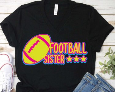 Football Sister SVG, Sister SVG, Football SVG, Sports SVG, SVG Files For Silhouette, Decals And Stickers, Cricut Files, Instant Digital Download.