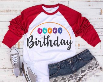 Happy Birthday SVG, Birthday SVG, Birthday Shirt SVG, Decals And Stickers, Cricut Files, Digital Download