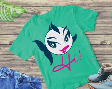 Hi SVG, Fish SVG, Fish Clip Art, SVG Files For Silhouette, Decals And Stickers, Cricut Files, Instant Digital Download.