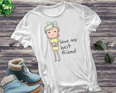 I Love My Best Friend SVG, Kids SVG, SVG Files For Silhouette, Decals And Stickers, Cricut Files, Instant Digital Download.