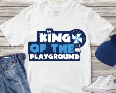 King Of The Playground SVG, Kids SVG, Kindergarten SVG, SVG Files For Silhouette, Decals And Stickers, Cricut Files, Instant Digital Download.