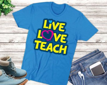Live Love Teach SVG, Teacher SVG, Heart Clip Art, SVG Files For Silhouette, Decals And Stickers, Cricut Files, Instant Digital Download.