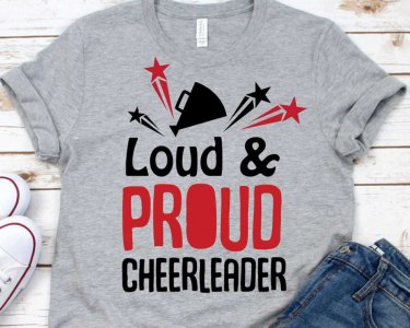 Love & Proud Cheerleader SVG, Cheerleader SVG, Cheer SVG, SVG Files For Silhouette, Decals And Stickers, Cricut Files, Instant Digital Download.