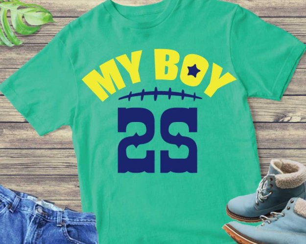 My Boy 25 SVG, Sports SVG, Soccer SVG, Football SVG, SVG Files For ...