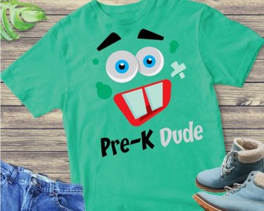 Pre-K Dude SVG, Kindergarten SVG, First Day Of School SVG, Funny Face Clip Art, SVG Files For Silhouette, Decals And Stickers, Cricut Files, Instant Digital Download.