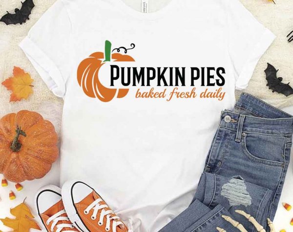 Pumpkin Pies Baked Fresh Daily SVG, Autumn SVG, Seasons SVG, Pumpkin