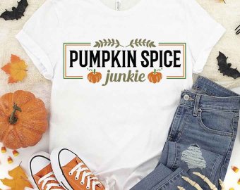 Pumpkin Spice Junkie SVG, Autumn SVG, Seasons SVG, Pumpkin SVG, Tshirt Design, Decals And Stickers, Cricut Files, Digital Download