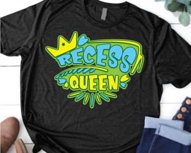 Recess Queen SVG, Kids SVG, SVG Files For Silhouette, Decals And Stickers, Cricut Files, Instant Digital Download.