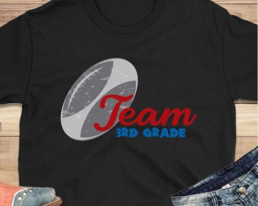Team 3rd Grade SVG, 3rd Grade SVG, Football SVG, Sports SVG, SVG Files For Silhouette, Decals And Stickers, Cricut Files, Instant Digital Download.