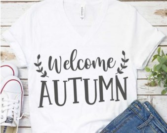 Welcome Autumn SVG, Fall SVG, Thanksgiving SVG, Autumn Season, Harvest Festival, SVG Files For Silhouette, Decals And Stickers, Cricut Files, Instant Digital Download.