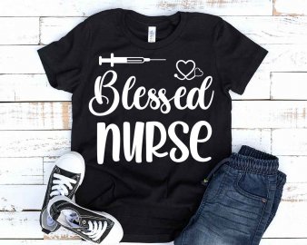 Blessed nurse svg, Blessed nurse t-shirt svg, Clip Arts, Cricut Files, Decals And Stickers, Instant Download