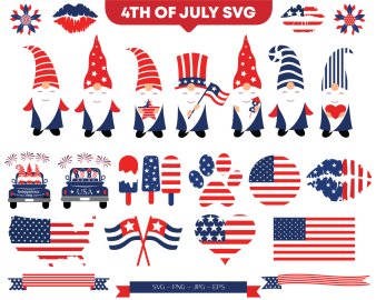 4th of July SVG Bundle, svg bundle, fireworks svg,  patriotic svg, fourth of july svg, Cricut Files, Instant Download