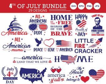 4th of July SVG bundle, All American dude SVG, Happy 4th of July SVG, American you all SVG, Cricut Files, Instant Download