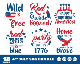 4th of July SVG bundle, Happy birthday America SVG, American Dude SVG, 4th July SVG, Cricut Files, Instant Download