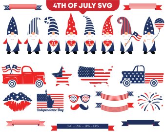 4th of July SVG Bundle, svg bundle, fireworks svg,  patriotic svg, fourth of july svg, Cricut Files, Instant Download