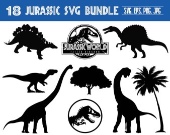 Jurassic Svg Bundle Jurassic Park Svg Jurassic World Svg Cricut Files Instant Download