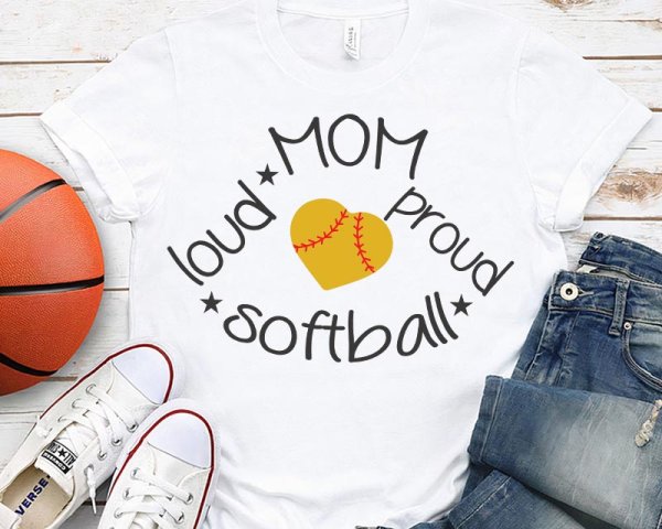 Loud mom proud softball svg, Loud And Proud Softball Mom SVG Cut File ...