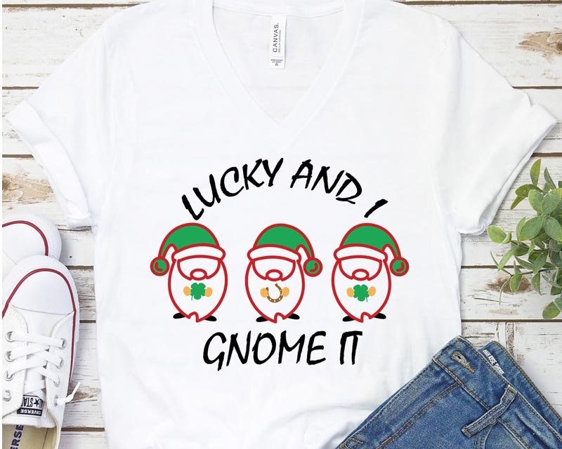 Lucky and i gnome it svg, Lucky and i gnome it cut file, Lucky and i ...