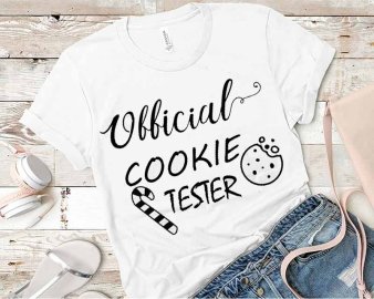 Official Cookie Tester SVG, Christmas SVG, Holiday SVG, Cookie Clip Art, Cricut Files, Silhouette Files, Digital Download