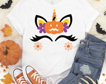 Pumpkin unicorn svg, Pumpkin unicorn cut file, Pumpkin unicorn clip art, Halloween svg, Cricut Files, Silhouette Files, Digital Download