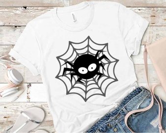 Spider svg, Spider cut file, Spider clip art, Halloween svg, Cricut Files, Silhouette Files, Digital Download