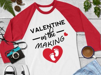 Valentine in the making svg, Valentine in the making cut file, Valentine in the making clip art, Valentine day svg, Cricut Files, Silhouette Files, Digital Download