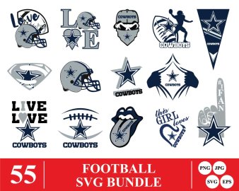 She Loves the D SVG Cowboys Svg Football Team Svg Cowboys 