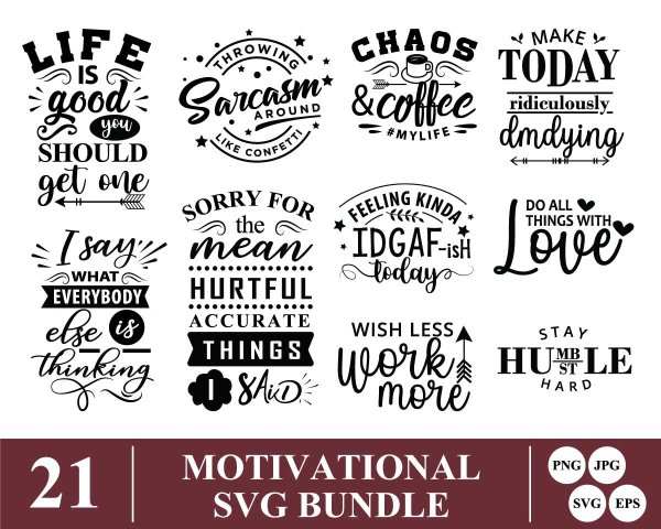 Motivational Svg Bundle, Wish Less Work More Svg, Stay Humble Stay Hard 