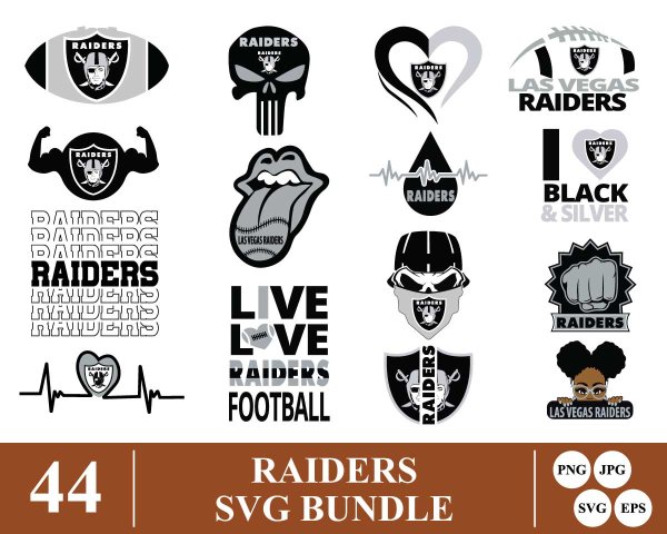 Riders SVG Bundle, For Life SVG, Girls Rider SVG, Las Vegas Raiders SVG ...