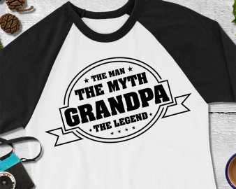 The man the myth grandpa the legend svg cut file, , The man the myth grandpa the legend t-shirt