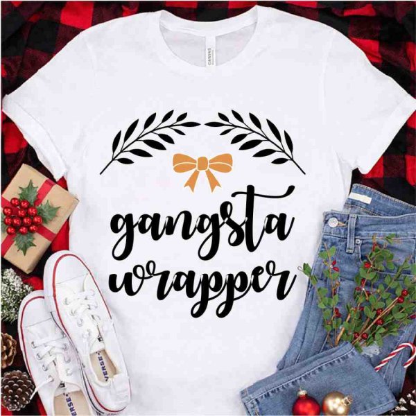 Gangsta wrapper SVG, Christmas SVG, SVG Files, Cricut file, Silhouette