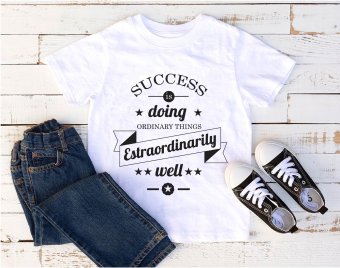 Success is doing ordinary things estraordinarily well SVG, Motivational SVG, SVG Files, Cricut file, Silhouette Studio files