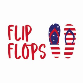 4th Of July Flip Flop SVG, 4th Of July SVG, Independence Day SVG, Cricut Files, Instant Download