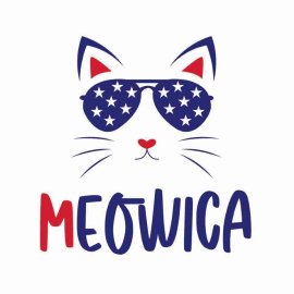 4th Of July Meowica SVG, 4th Of July SVG, Independence Day SVG, Cricut Files, Instant Download