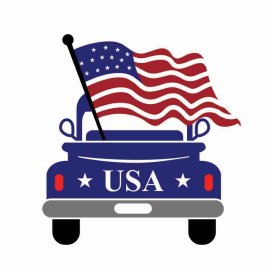 4th Of July Usa Car Flag Tshirt Design, 4th Of July Tshirt Design, Independence Day SVG, Cricut Files, Instant Download