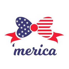 Free 4th Of July America Bow Tie SVG, 4th Of July SVG, Independence Day SVG, Cricut Files, Instant Download